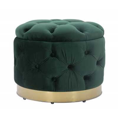 PUFF CONTENITORE RICH VERDE CM Ø 55X42