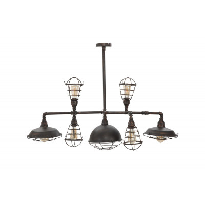 LAMPADARIO MANHATTAN 7 LUCI CM 111X48X58