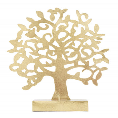 SCULTURA ALBERO GOLD CM 31X8,5X31,5