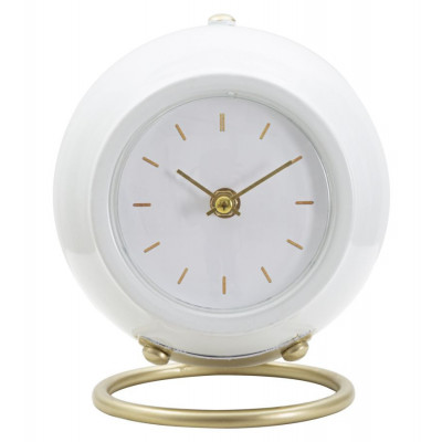 OROLOGIO DA TAVOLO BALL BIANCO CM 16X13X19