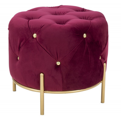 PUFF DIAMOND GLAM BORDEAUX CM Ø 45X40